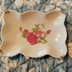 Floral Porcelain Trinket Dish